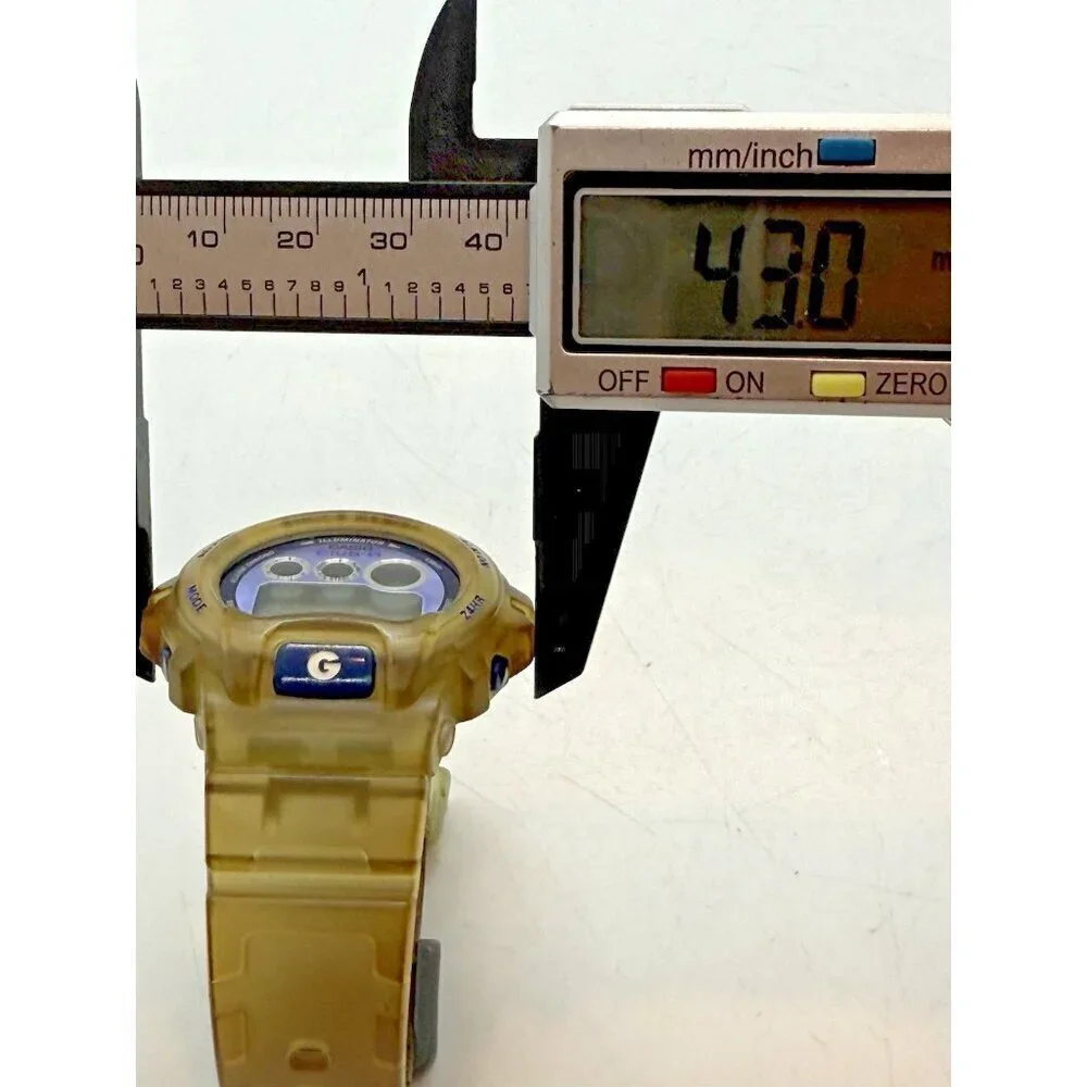 Casio CLUB-G GXS-690 (2625) 43mm Clear Watch Made in Korea Shock Resistant WR10B